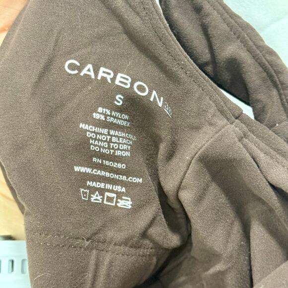 Carbon38 Brown V-Neck Sports Bra | Sz S - Picture 5 of 5